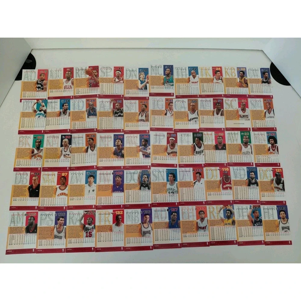 LOT of 50 VTG Trading Cards NBA 01-02 Fleer Ultra Skybox No Duplicates‎